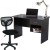 Computer Desk and Chair Office Set - Black