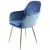Genesis Muse Chair in Velvet Fabric -Navy