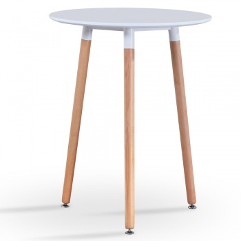 RayGar Small Round Dining Table - White