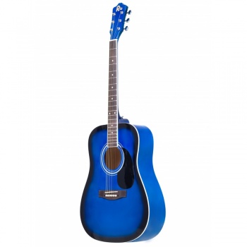 Rio 4/4 size (41'') Acoustic Dreadnought Guitar - Blue
