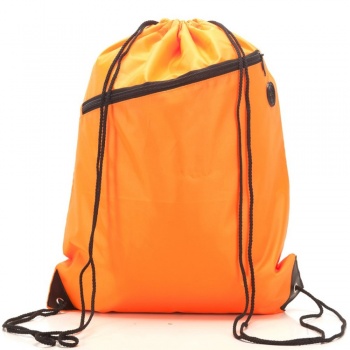RayGar Drawstring Bags for School/Sport Pack of 10 - Orange