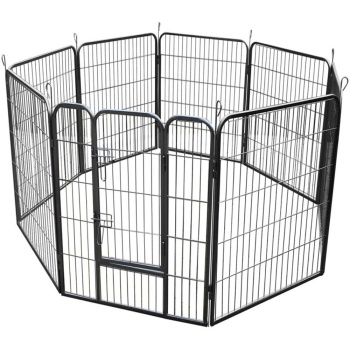 RayGar Heavy Duty 8 Panel Pet Dog Play Pen Run Enclosure