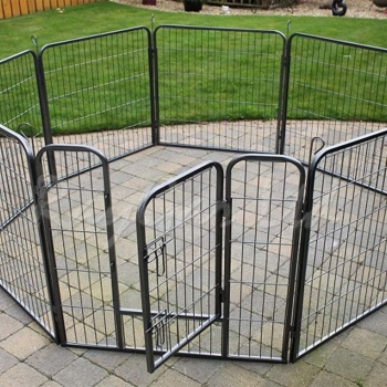 RayGar Heavy Duty 8 Panel Pet Dog Play Pen Run Enclosure