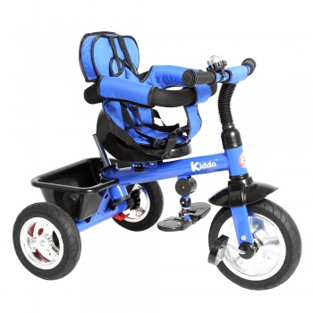 Kiddo Trike 4-in-1 Improved Smart Design with Added Features - Blue