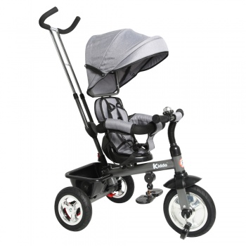 Kiddo Trike 4-in-1 Improved Smart Design with Added Features - Grey