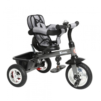 Kiddo Trike 4-in-1 Improved Smart Design with Added Features - Grey