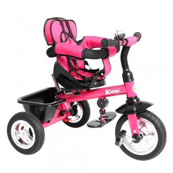 Kiddo Trike 4-in-1 Improved Smart Design with Added Features - Pink