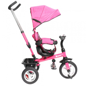 Kiddo Trike 4-in-1 Improved Smart Design with Added Features - Pink