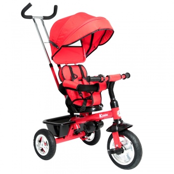 Kiddo Trike 4-in-1 Improved Smart Design with Added Features - Red