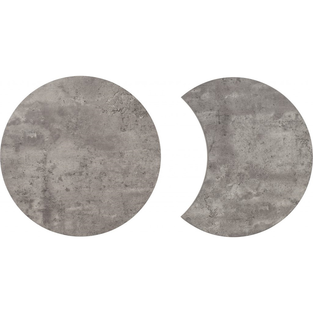 Athens Round Duo Coffee Table Set Concrete Effect Free & Fast P&P