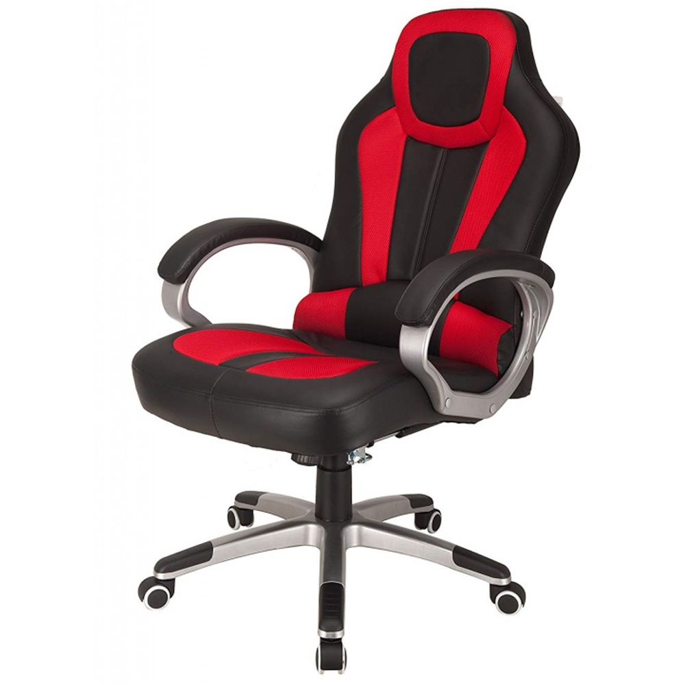 RayGar Deluxe Padded Sports Racing, Gaming & Office Chair - Red