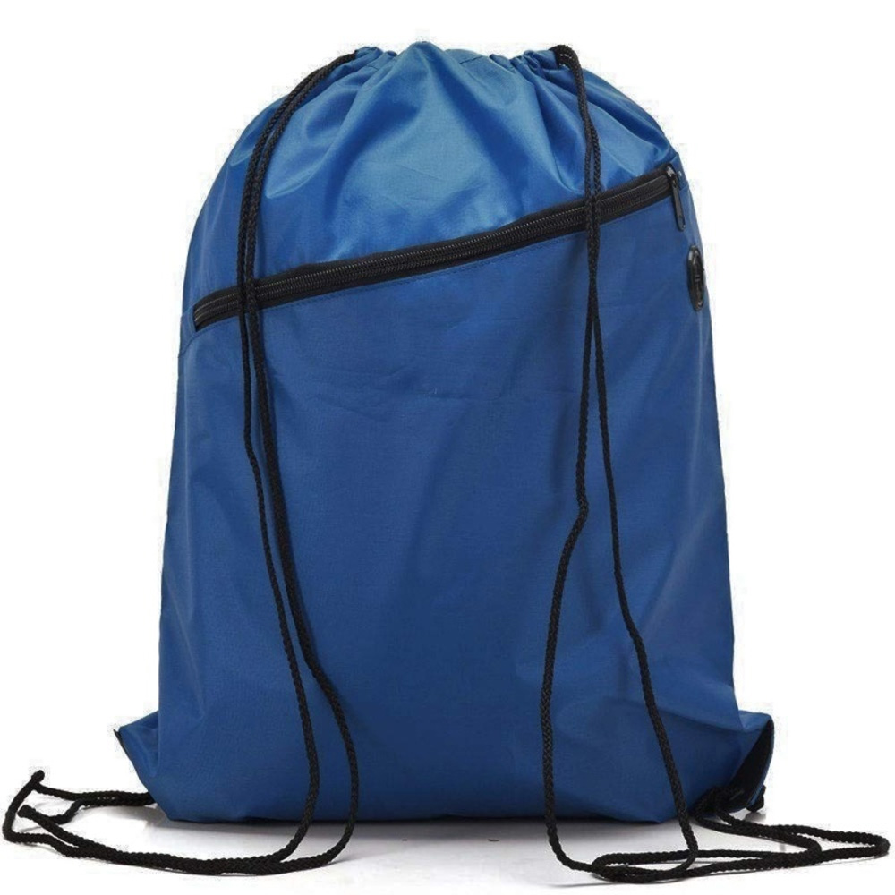 RayGar Drawstring Bags for School/Sport Pack of 10 - Royal Blue