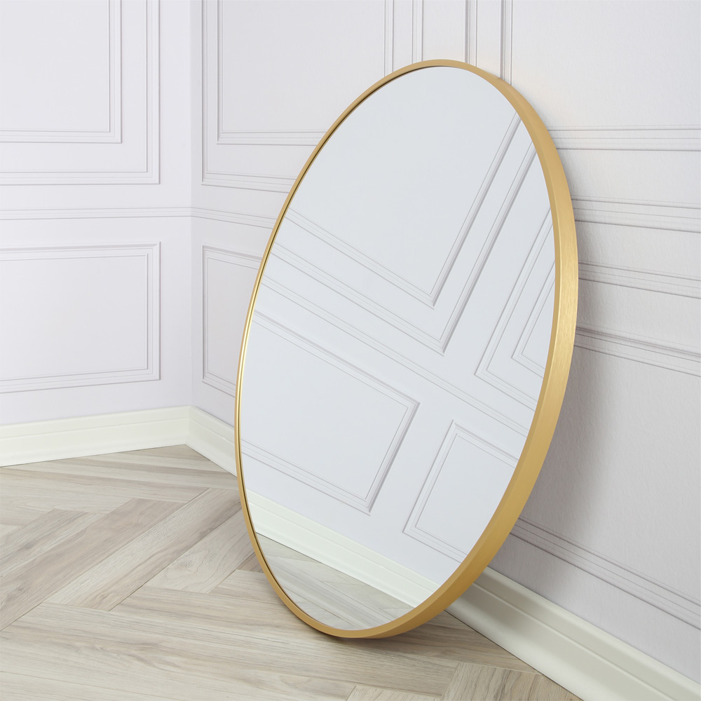 PANDORA Gold Round Mirror - 80cm Large | Free & Fast P&P