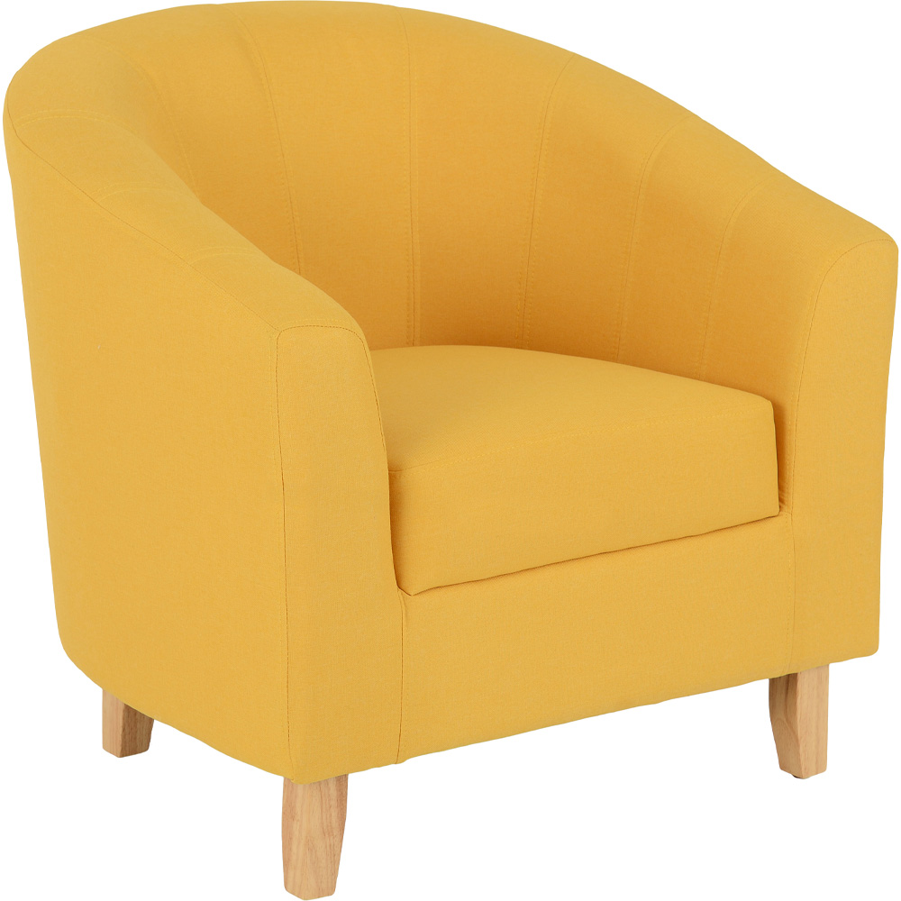 Tempo Tub Chair in Fabric - Mustard