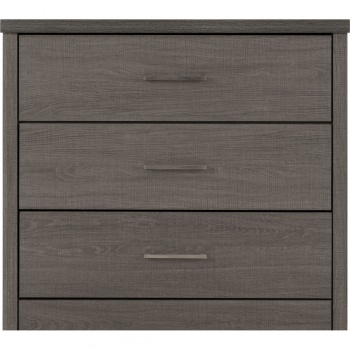 Lisbon 3 Drawer Chest - Black Wood Grain