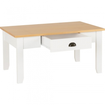 Ludlow Coffee Table - White & Oak