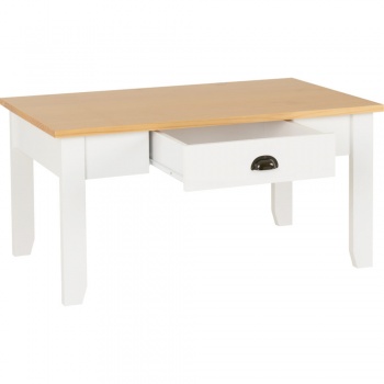 Ludlow Coffee Table - White & Oak