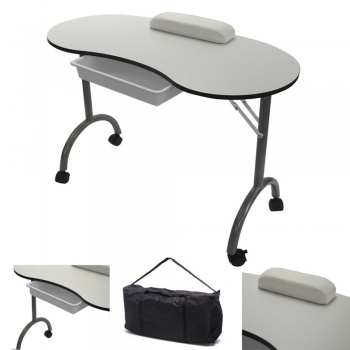 RayGar Manicure Nail Beauty Table - White