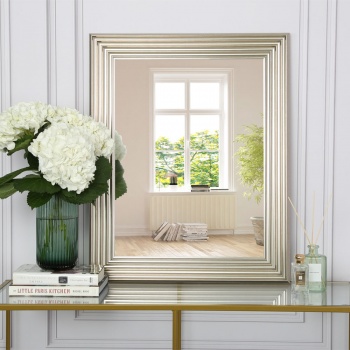 MEDEA Silver Accent Mirror - 76cm Large