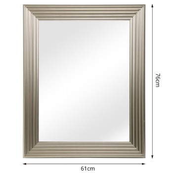 MEDEA Silver Accent Mirror - 76cm Large