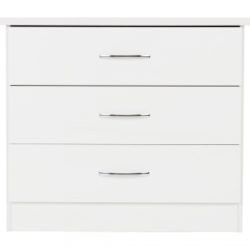 Nevada 3 Drawer Chest - White