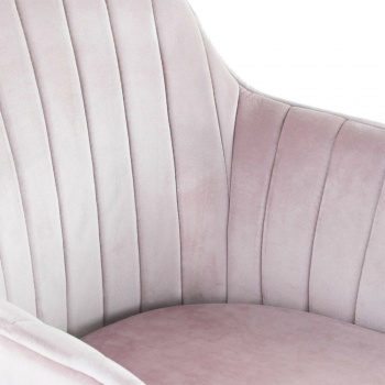 Genesis Muse Chair in Velvet Fabric x 2 - Violet Tulle