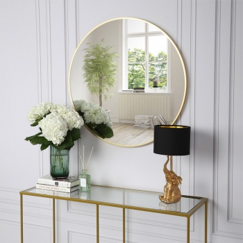 PANDORA Gold Round Mirror - 60cm Small