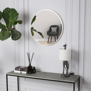 PANDORA Silver Round Mirror - 60cm Small