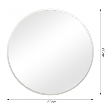 PANDORA Silver Round Mirror - 60cm Small