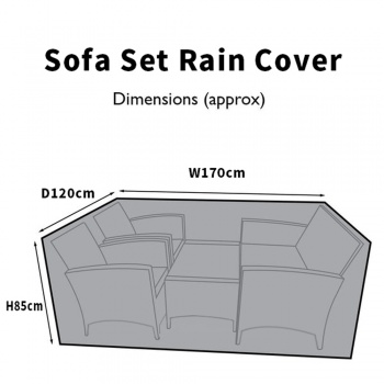 RayGar Vienna Rattan 4 Seater Sofa Set - Rain Cover