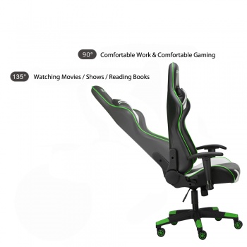 RG-Max Gaming Racing Recliner Chair - Green