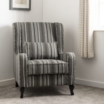 Sherborne Fireside Chair - Grey Stripe