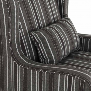 Sherborne Fireside Chair - Grey Stripe