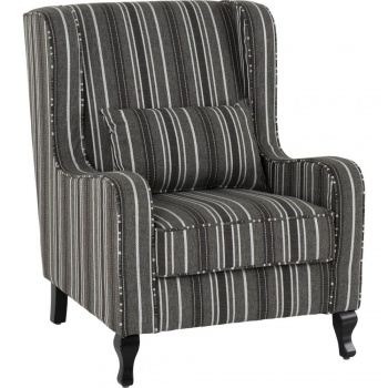 Sherborne Fireside Chair - Grey Stripe